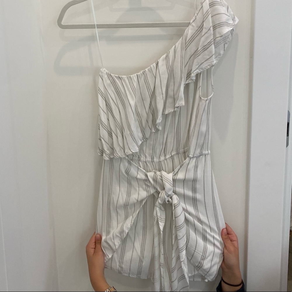 White striped romper